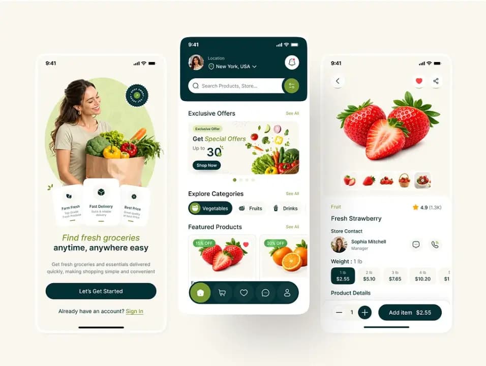 Fresh Grocery Delivery App